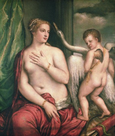 Leda und der Schwan von Tiziano Vecelli